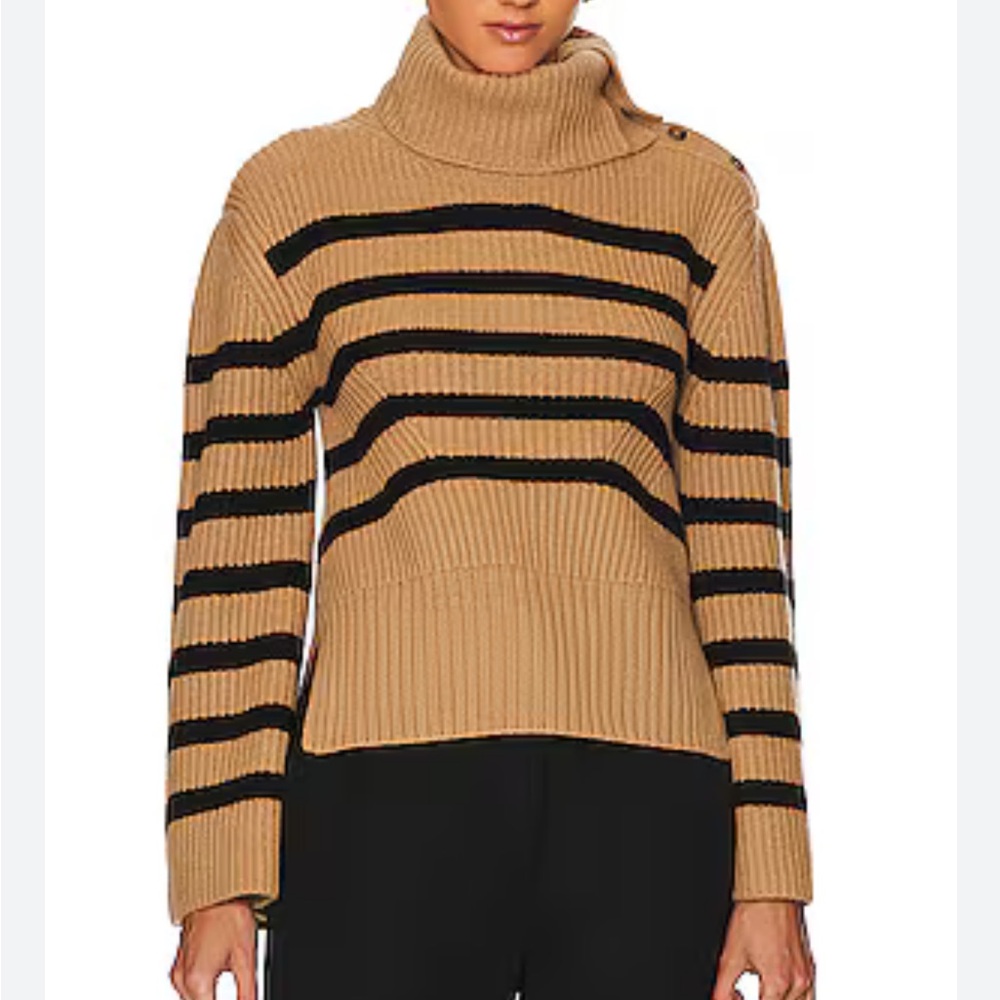 SIMKHAI Adrienne Wool Cashmere Turtleneck Sweater